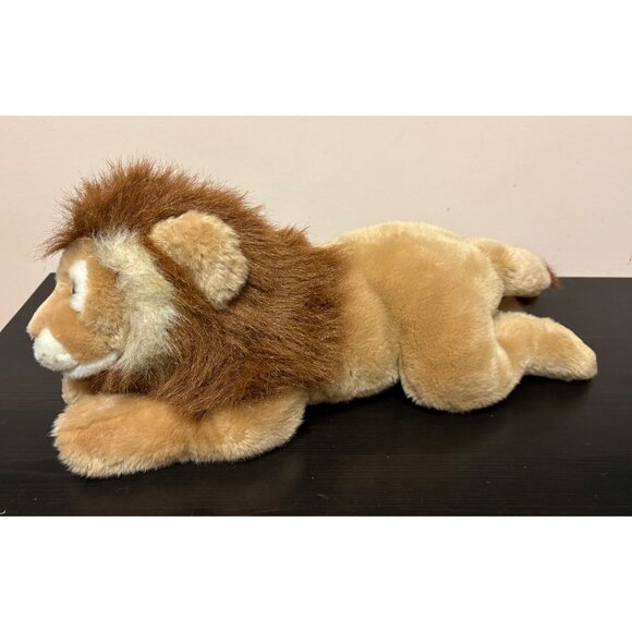 Animal Alley Plush Lion Toy 16" Laying Stuffed Animal Soft & Cuddly Brown Mane - Picture 1 of 8